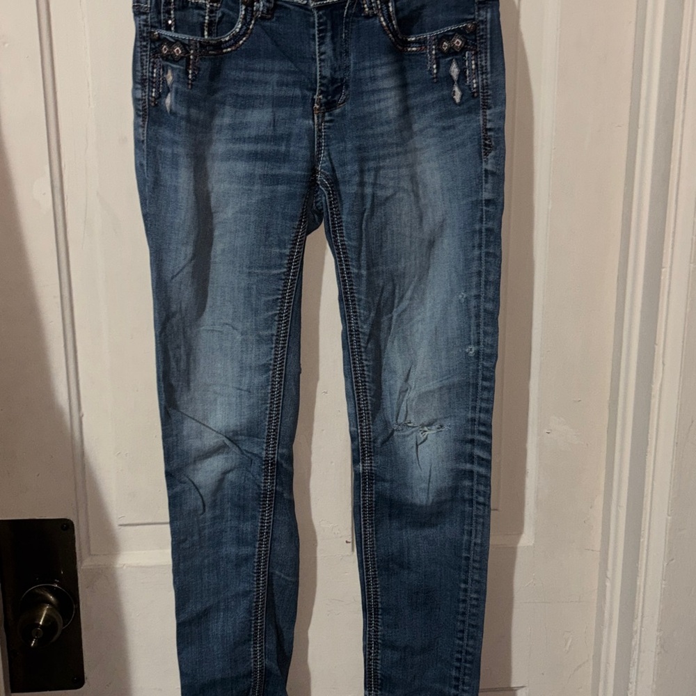 Grace Dark Blue Skinny Jeans for Women